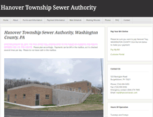 Tablet Screenshot of hanoversewer.com